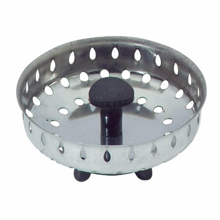 ALL-SOURCE 3-1/2 In. Stainless Steel for Sterling Basket Strainer Stopper K22033